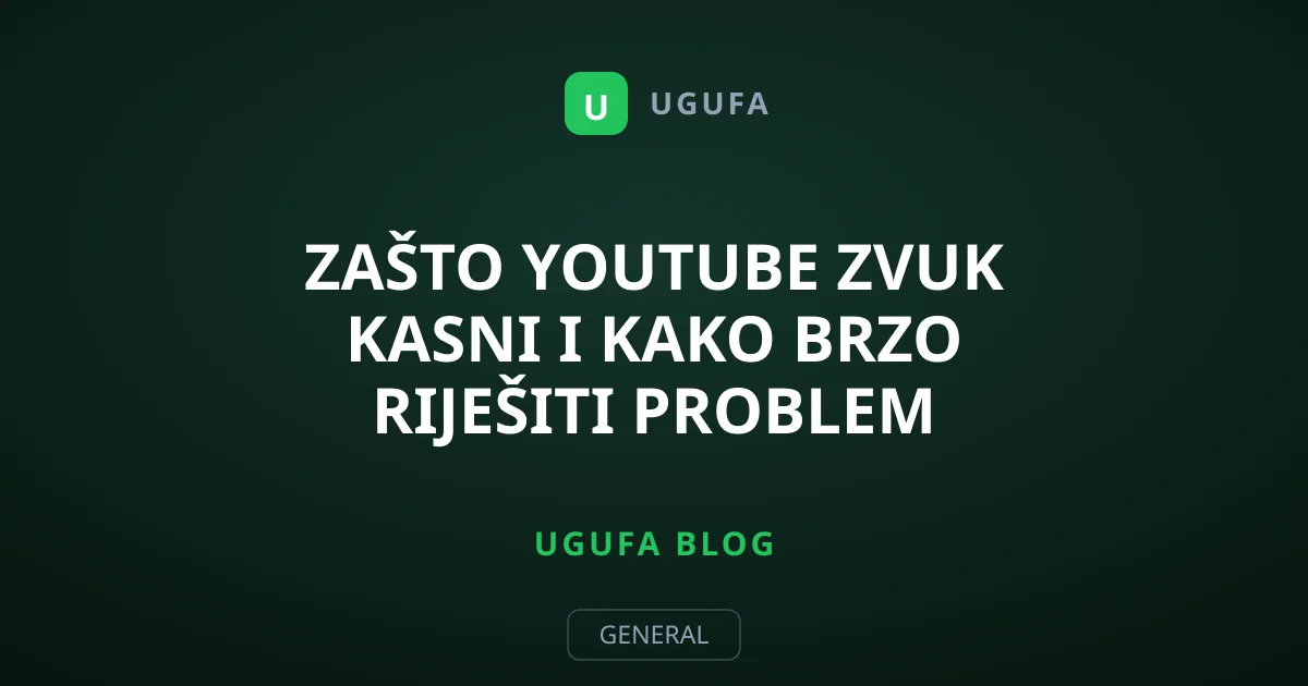 Zašto YouTube zvuk kasni i kako brzo riješiti problem
